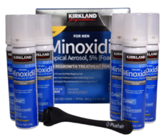 SET Kirkland Minoxidil Foam - Na 6 měsíců + Dermaroller Plushair