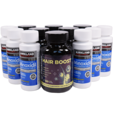 Set Kirkland Minoxidil Roztok + Vitamíny Hair BOOST™ - na 6 měsíců