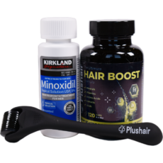 Set Minoxidil + Vitamíny + Dermaroller - na 1 měsíc