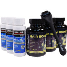 Set Minoxidil + Vitamíny + Dermaroller - na 3 měsíce