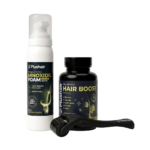 SET Plushair Minoxidil Pěna + Dermaroller + Vitamíny - na 1 měsíc